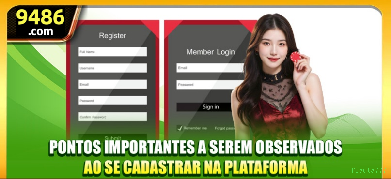 Cadastro rápido e seguro na flauta777